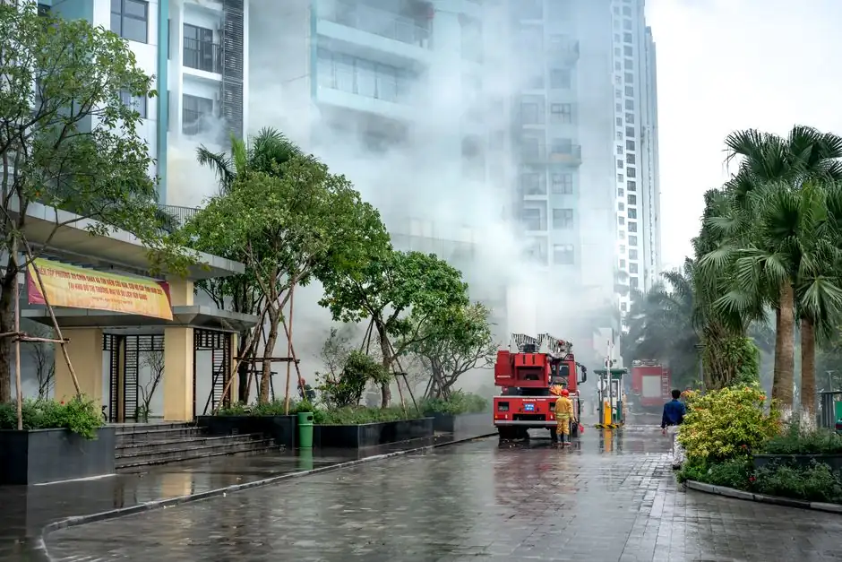 How to deal with water damage from firefighting efforts